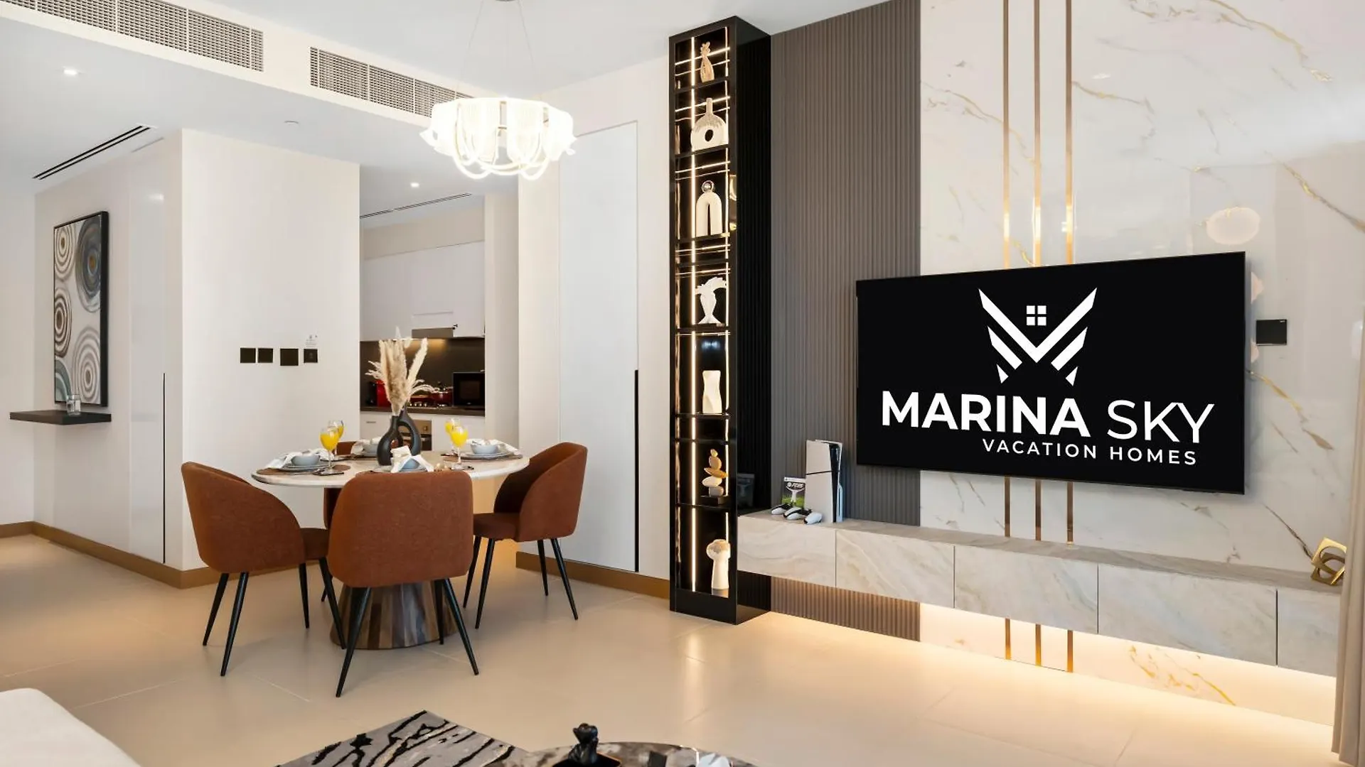 Apartmán Vida Residence & Yacht Club -New 2 Bhk -Sea, Ain Dubai & Marina View